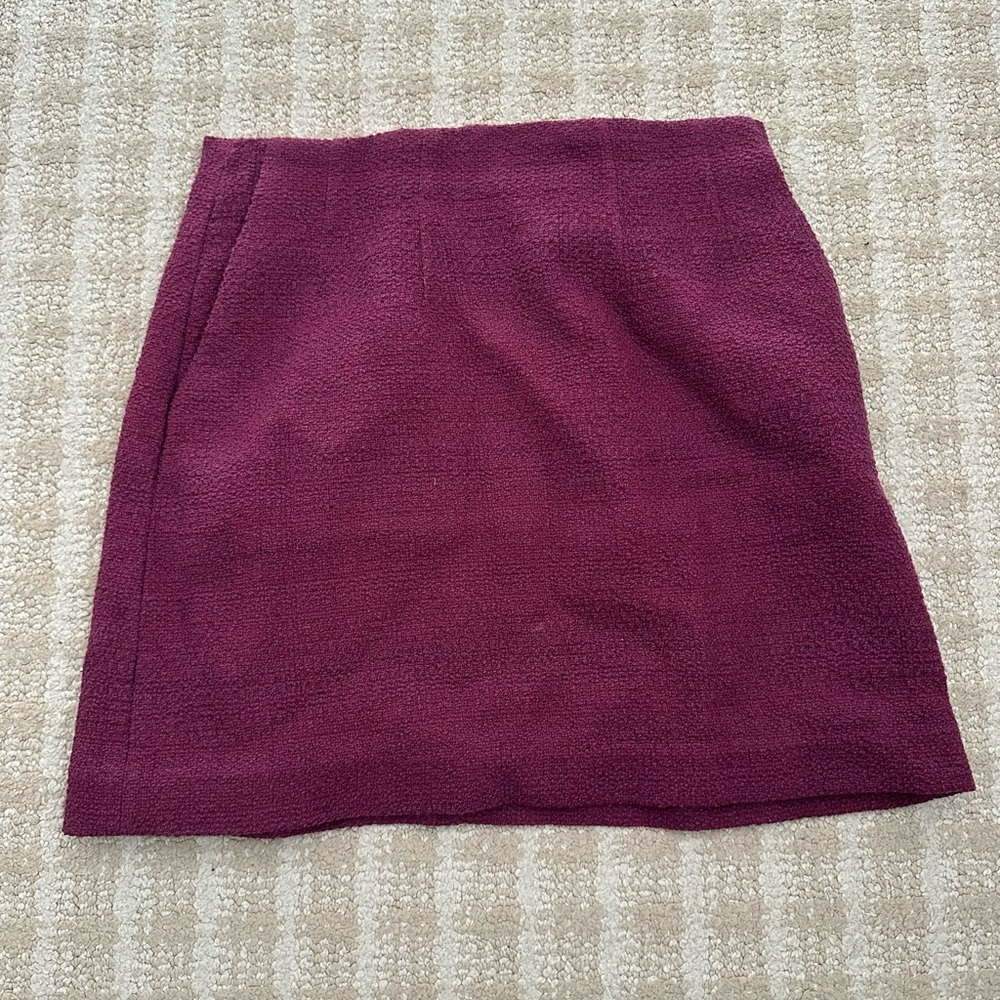 Babaton Rich Burgundy Mini Skirt